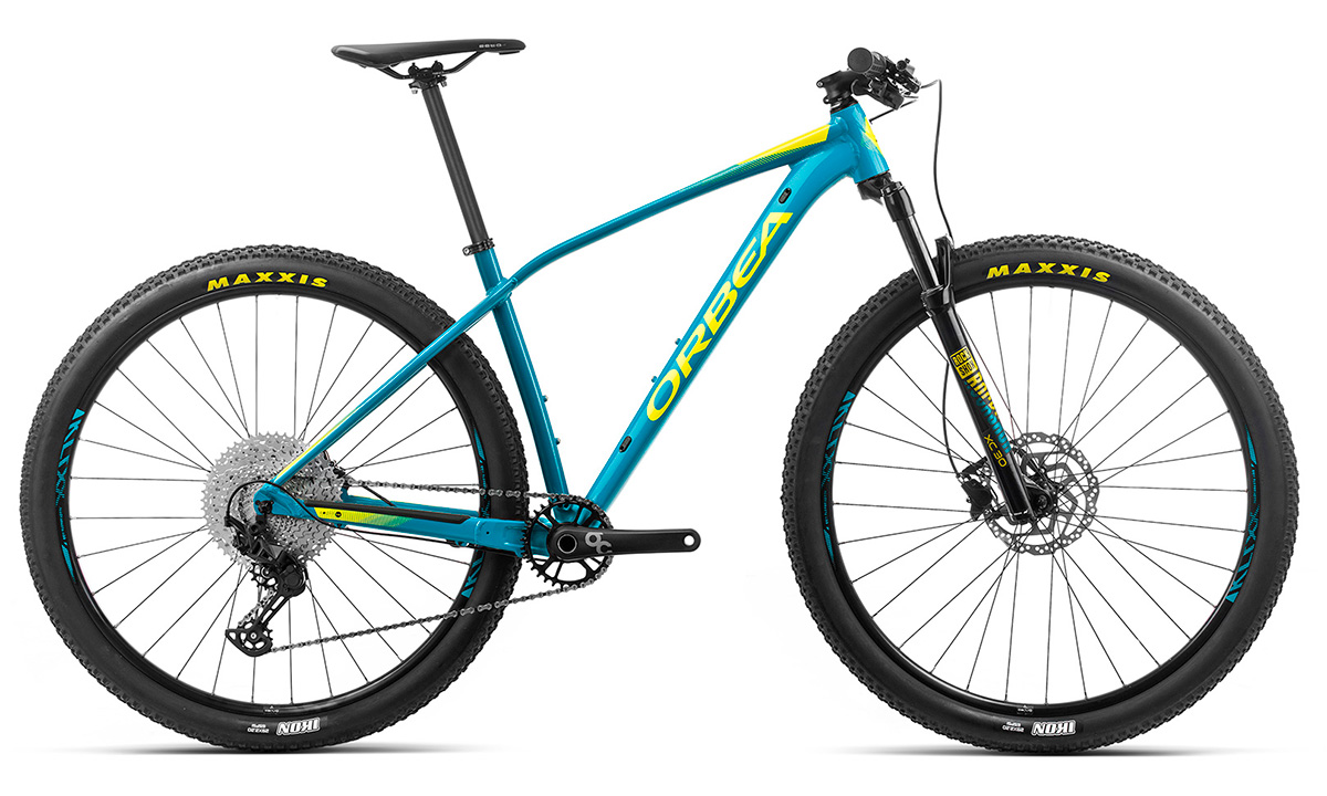 Фотография Велосипед Orbea Alma 29 H30 (2020) 2020 Голубо-желтый 